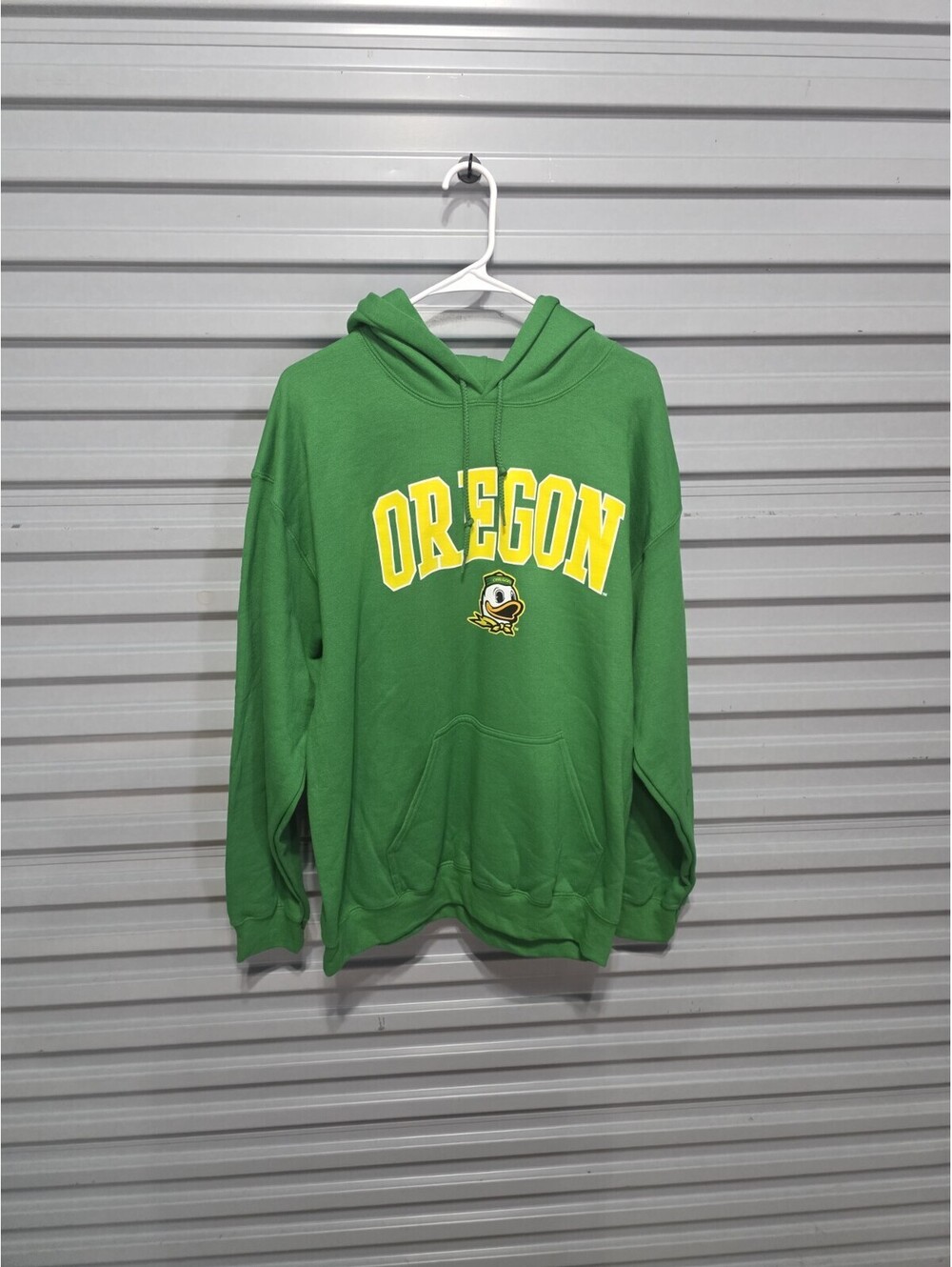 Oregon Ducks Green/Yellow Pullover Hooded Sweatshirt NCAA Fan Apparel Men's L